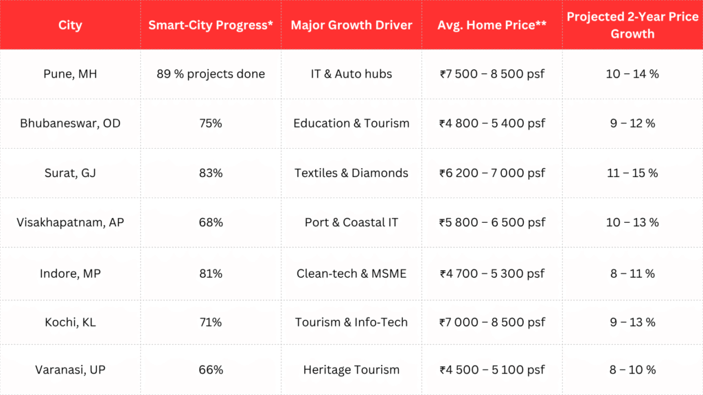 City Comparison Snapshot 2025