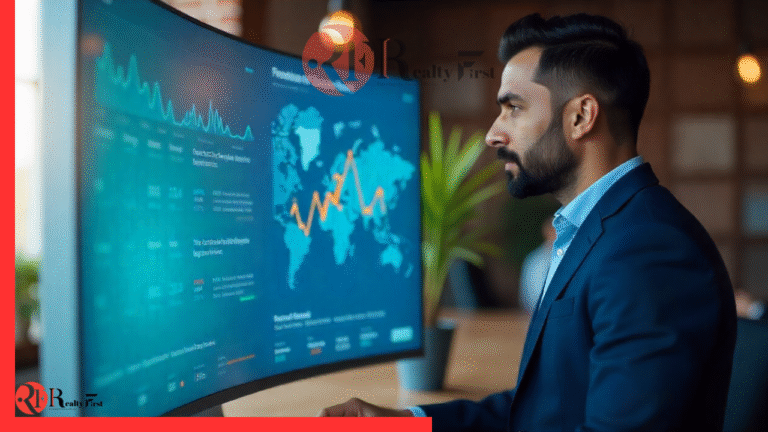 Business leader analyzing office rent strategy in a hybrid workspace, India 2025