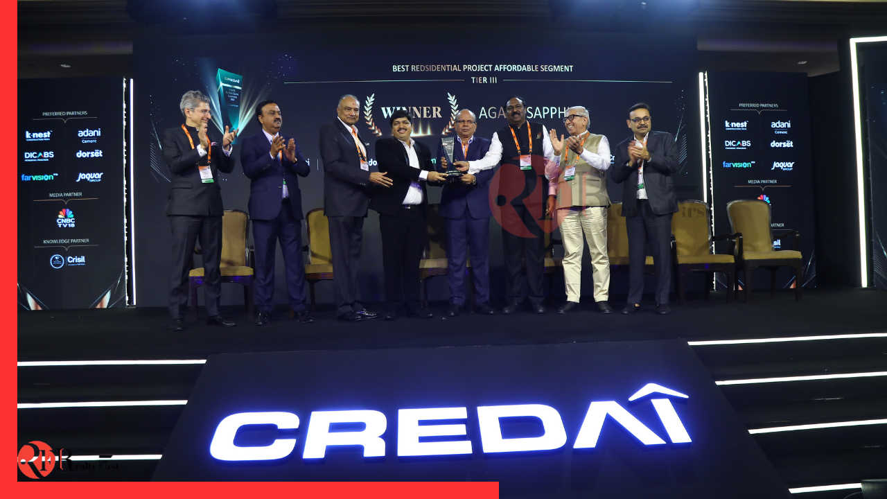 Read more about the article Agami Realty wins top honours for Agami Sapphire at CREDAI Real Estate Excellence Awards