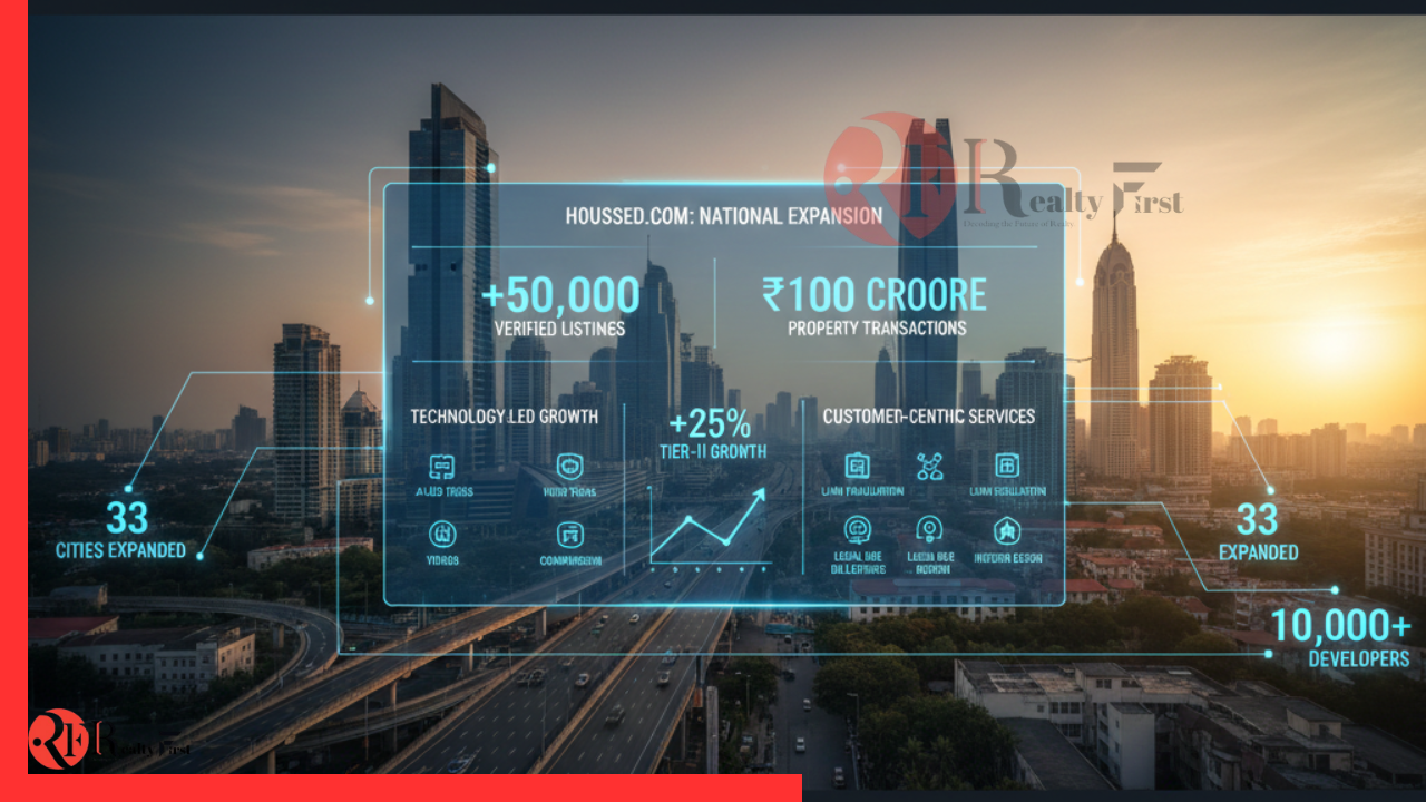 Read more about the article Houssed.com expands to 33 cities with 50,000 verified listings; facilitates ₹100 crores in property transactions
