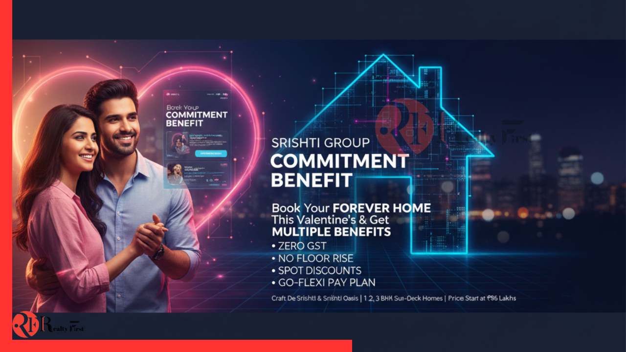 Read more about the article Srishti Group Introduces ‘Commitment Benefit’ on 1, 2 & 3 BHK Homes This Valentine’s