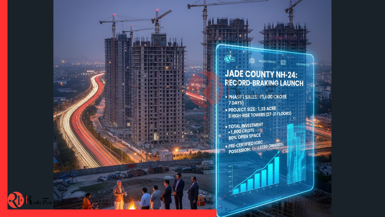 Read more about the article Jade County Begins Construction After Bhoomi Pujan; Phase 1 Records ₹1,600 Crore Sales in Seven Days