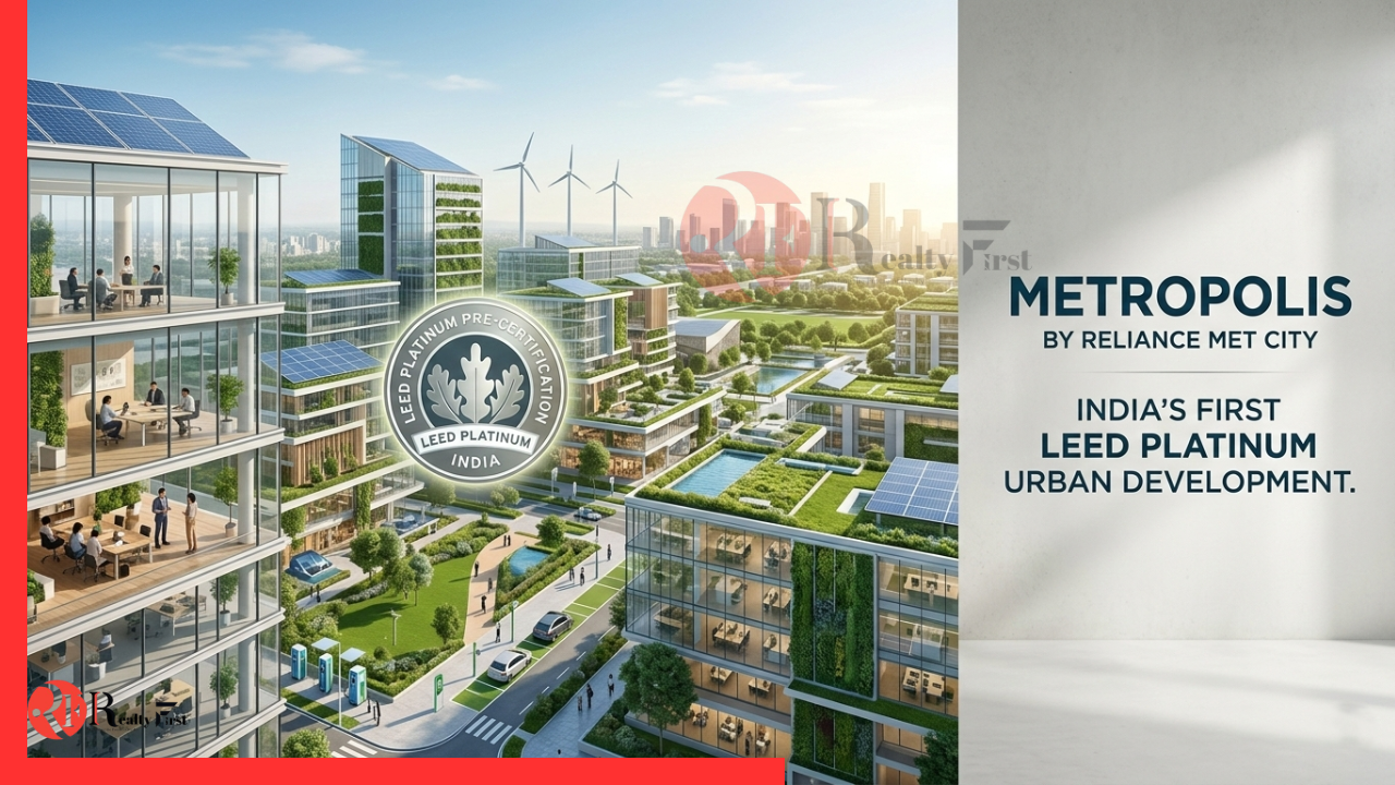Read more about the article Metropolis by Reliance MET City Gets LEED Platinum Pre-Certification Under LEED for Cities Framework