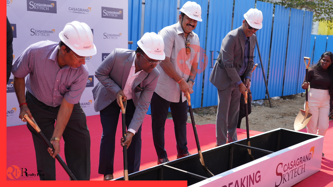 Read more about the article Casagrand Commercial Breaks Ground on ₹1 Million Sq. Ft. Grade A Office Project in Chennai’s Perungudi