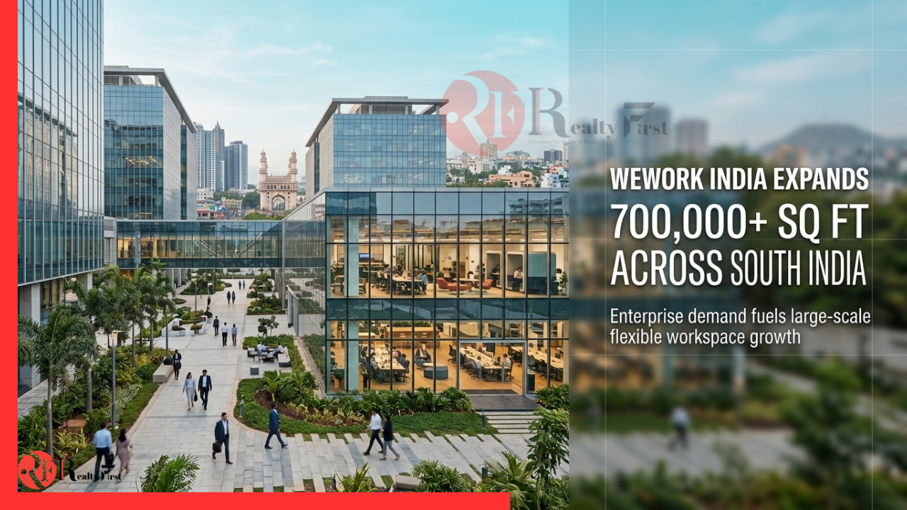 Read more about the article WeWork India Expands Footprint with 700,000+ Sq Ft Leasing Across South India