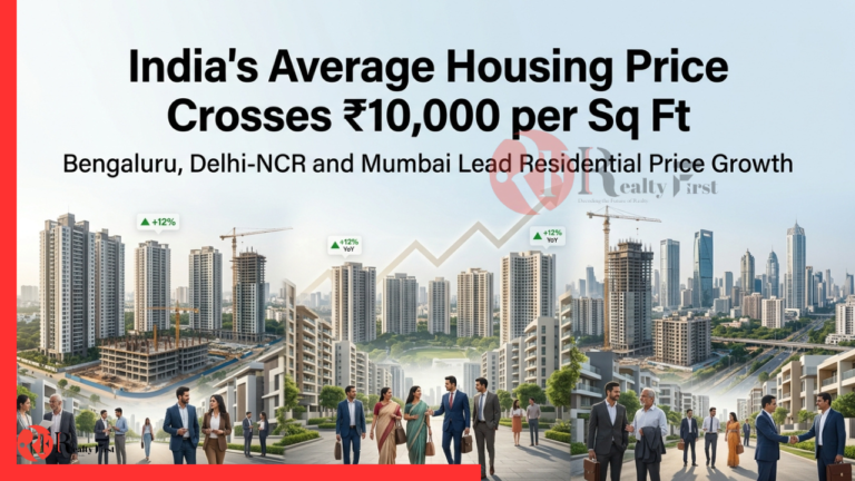 India Housing Prices Cross ₹10,000/sq ft in Q1 2026
