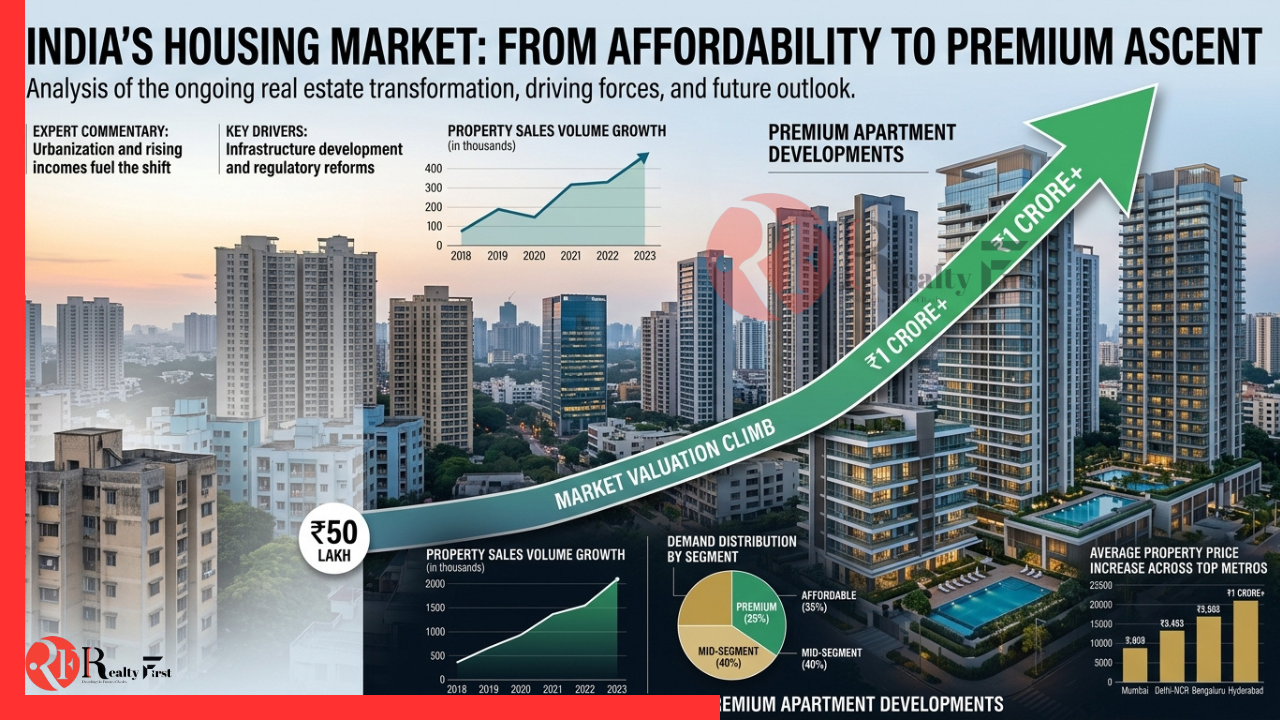 Read more about the article India’s Dream Home Moves Up the Price Ladder as ₹1.5–3 Crore Segment Becomes Largest Housing Category