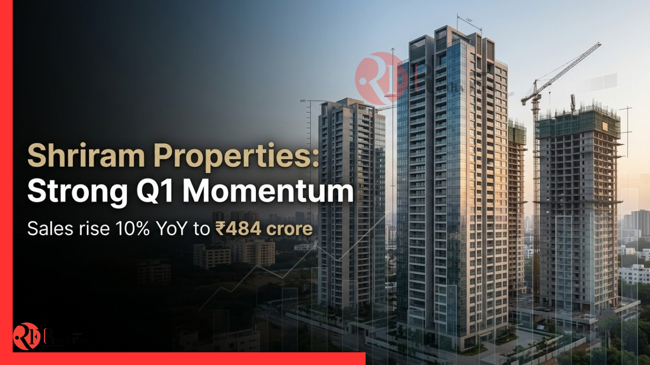 Read more about the article Shriram Properties Q1FY27 Sales Rise 10% to ₹484 Crore; Company Maintains Full-Year Outlook