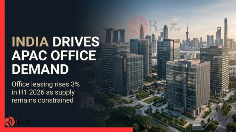 APAC Office Demand Rises 3% to 4.6 Million Sq M in H1 2026