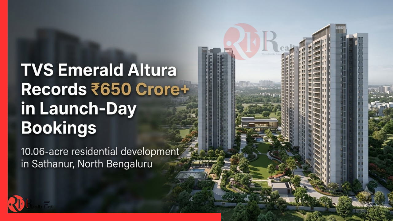 Read more about the article TVS Emerald Altura Records ₹650 Crore+ in Launch-Day Bookings