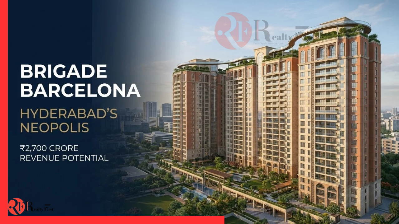 Read more about the article Brigade Group Launches Brigade Barcelona in Hyderabad’s Neopolis, Targets Revenue Potential of Over ₹2,700 Crores