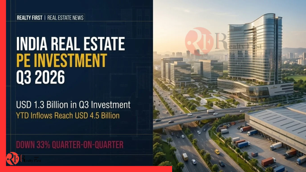 PE Investment in Indian Real Estate Hits $1.3 Billion in Q3 2026