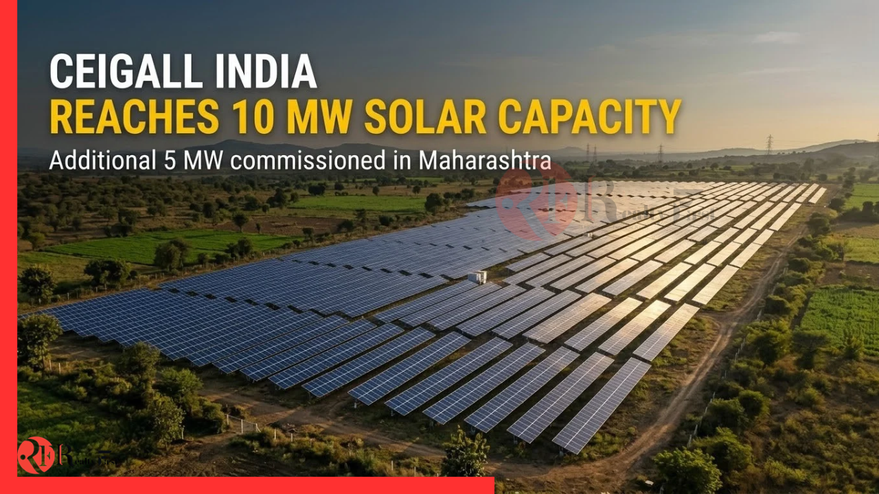 Read more about the article Ceigall India Commissions Additional 5 MW Solar Capacity in Maharashtra, Takes Operational Capacity to 10 MW