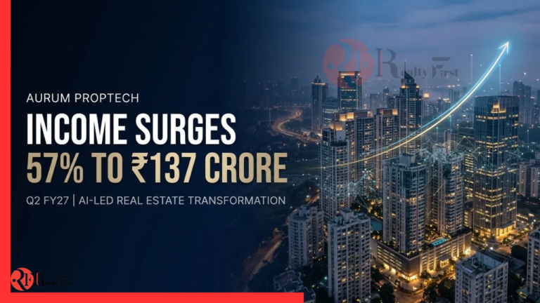 Aurum PropTech Q2 FY27 Income Rises 57% to ₹137 Crore