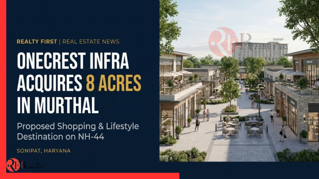 OneCrest Infra Acquires 8 Acres in Murthal for Shopping Destination